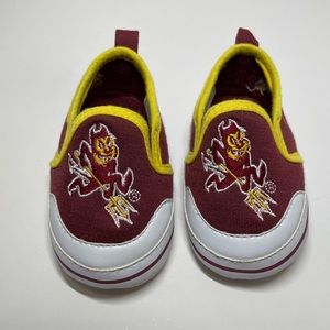 ASU Sun Devils Baby Shoes Size 3-6mths